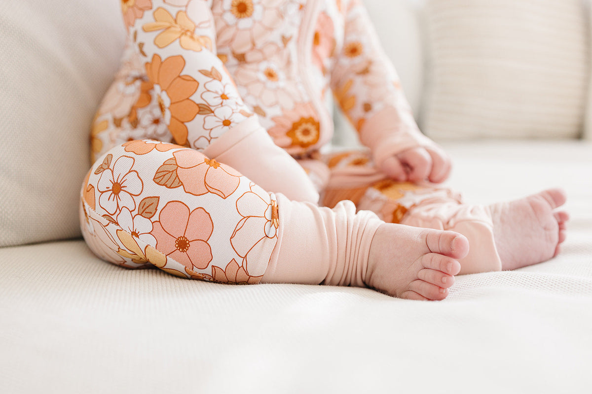 Bamboo Zip Romper |  Sweet Blossom