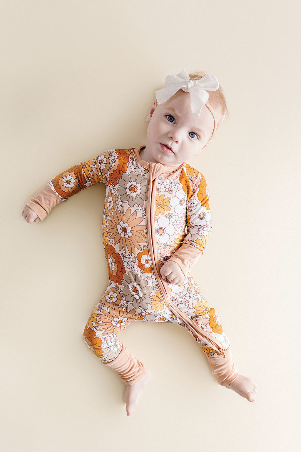 Bamboo Zip Romper | Petal Pop
