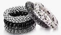 Black and White Spiral Hair Ties