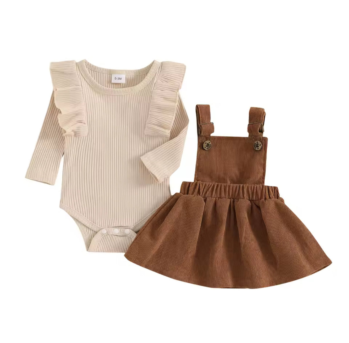 Corduroy Overalls Dress