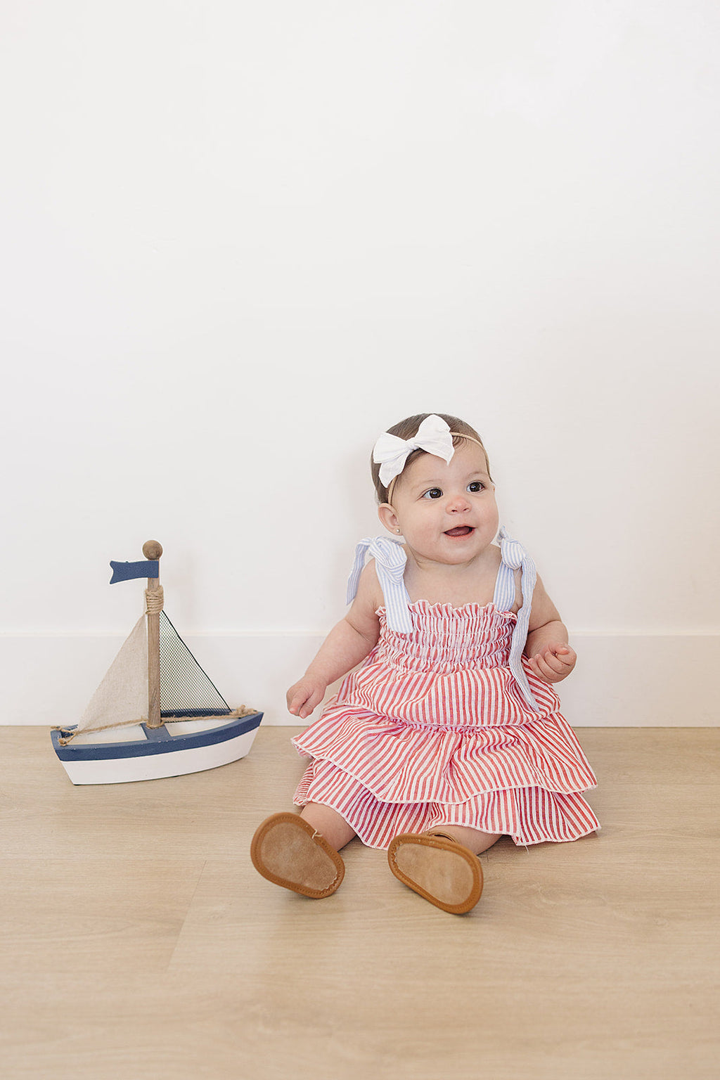Stripe Ruffle Dress