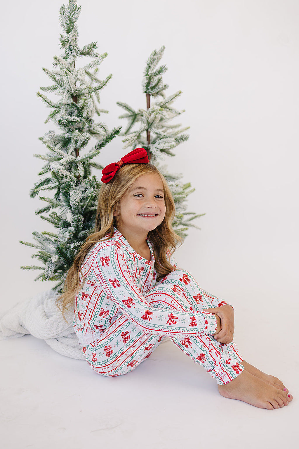 Bamboo Two Piece Set | Retro Candy Cane