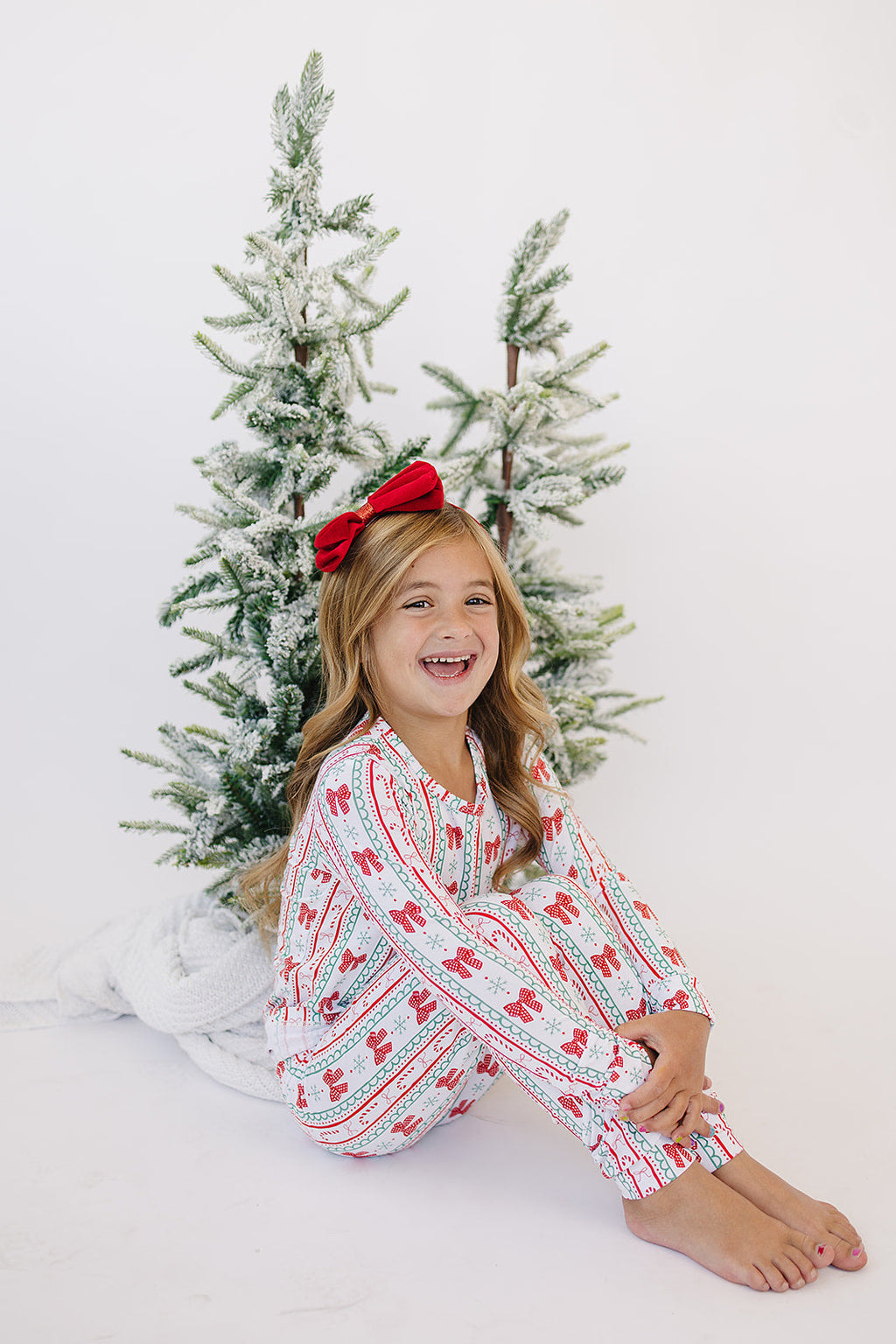 Bamboo Two Piece Set | Retro Candy Cane