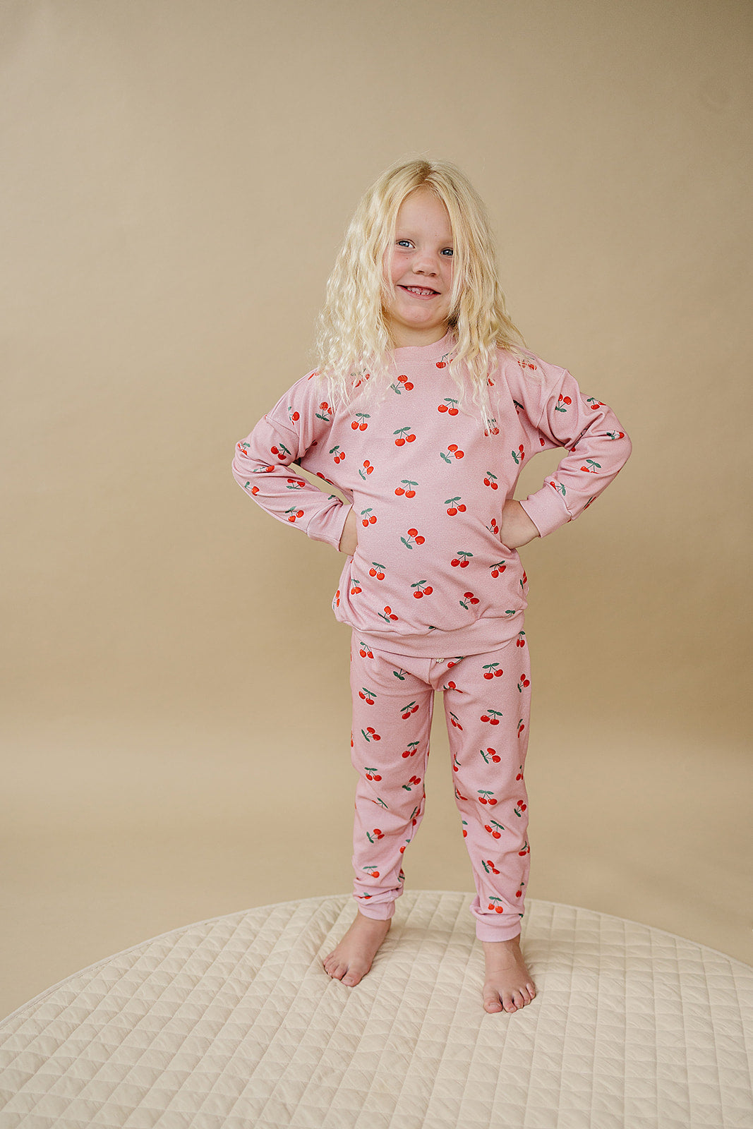 Jogger Set | Blush & Cherry