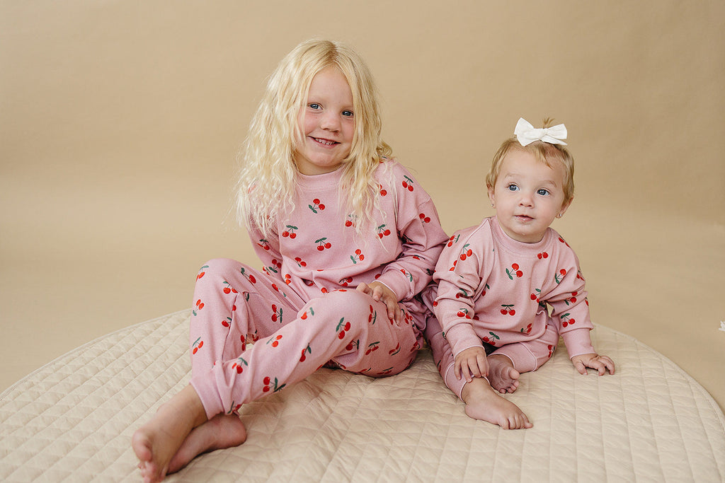 Jogger Set | Blush & Cherry