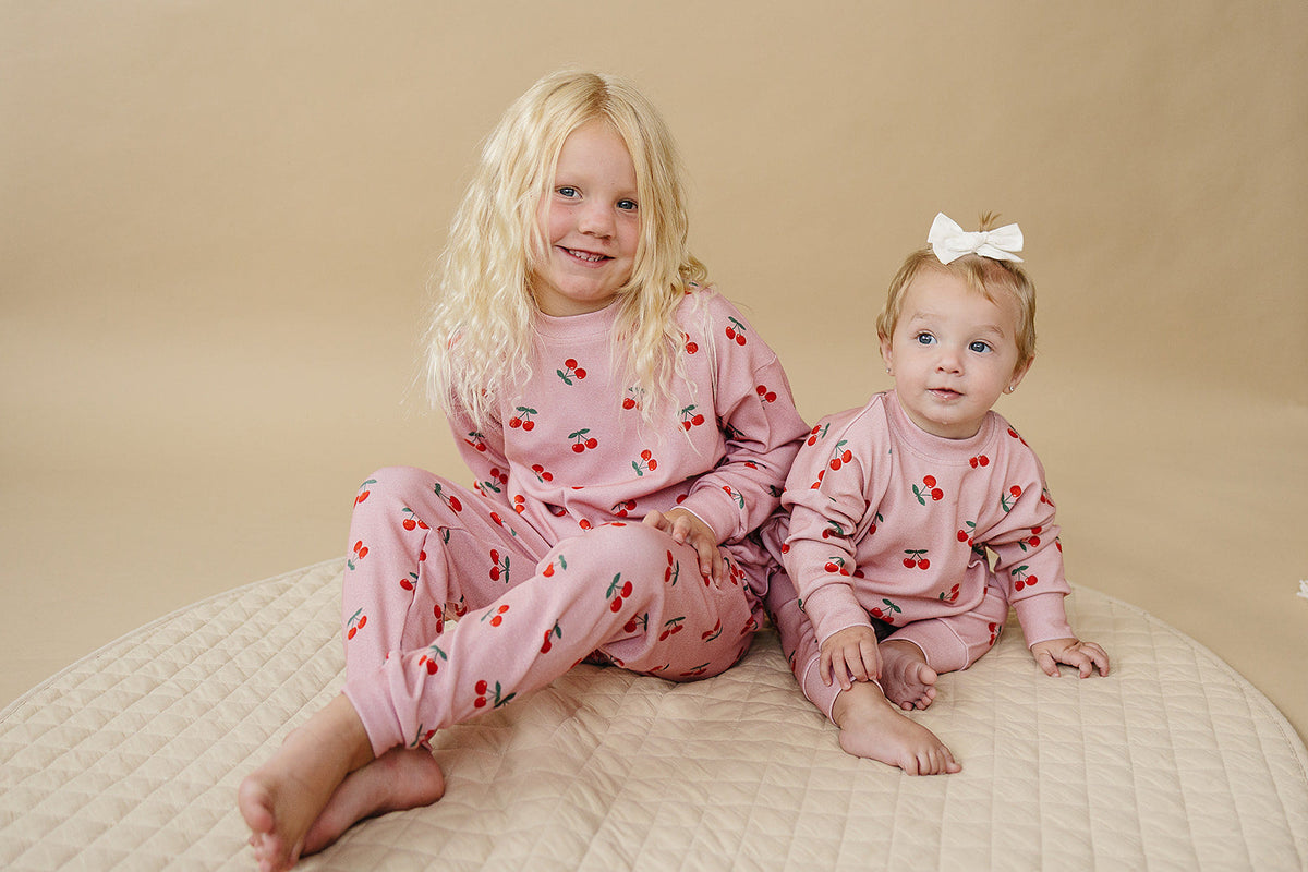 Jogger Set | Blush & Cherry